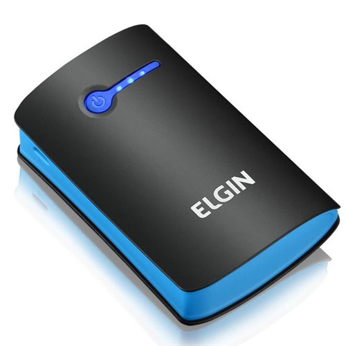 Carregador Portátil 5.200mah USB Preto/Azul CP 5200 46RCP5200000 - Elgin