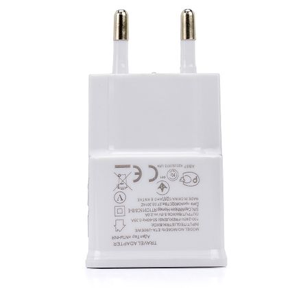 Carregador Portátil para Celular - com 2 Entradas USB Branco