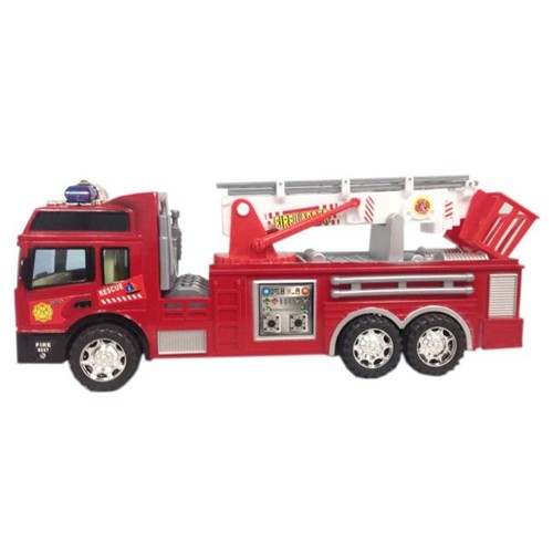 Carrinho Caminhão de Bombeiro Fricção CP43067 CKS Toys Vermelho