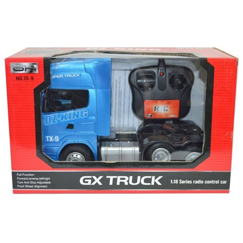 Carrinho Controle Remoto - Caminhão Truckado 06 Azul - Gran-Imex