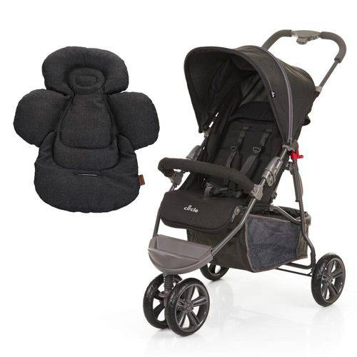 Carrinho de Bebê ABC Design Moving Light Woven Black + Confort Seat Liner