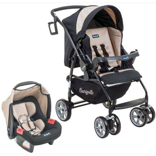 Carrinho de Bebê AT6 K com Cadeira Touring SE Bege - Burigotto