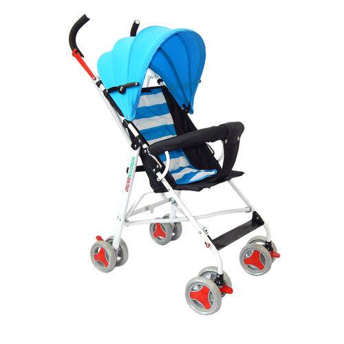 Carrinho de Bebê Guarda Chuva Passeio - Mc4871-azul