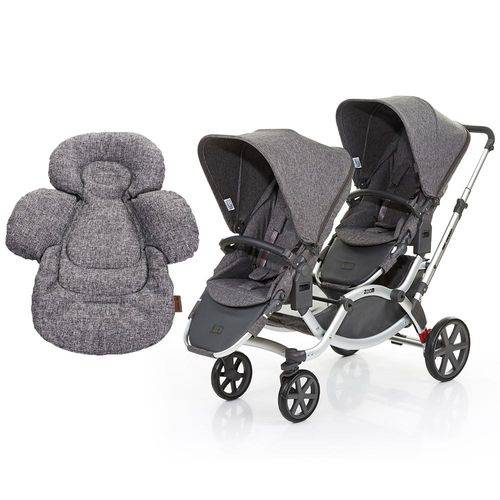 Carrinho de Bebê para Gêmeos ABC Design Zoom Track + Confort Seat Liner