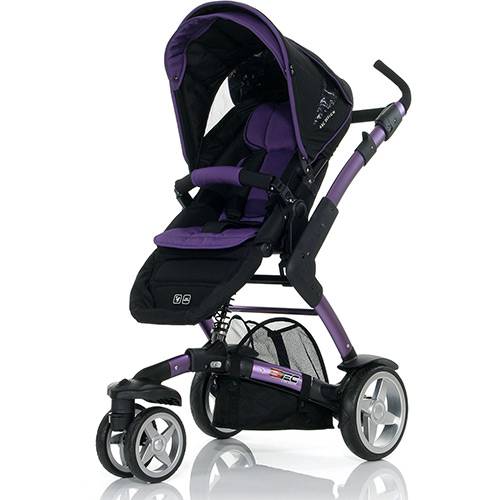Carrinho de Bebê 3TEC Purple Black Sem Moisés - Roxo e Preto - ABC Design