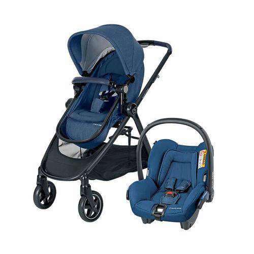 Carrinho de Bebê Travel System Maxi Cosi 4 Rodas 3 Posições + Bebê Conforto 1210ts