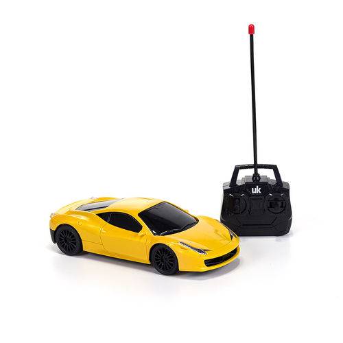 Carrinho de Controle Remoto Amarelo - Unik Toys