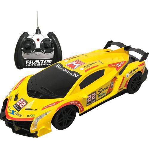Carrinho de Controle Remoto Cks Sport Racer - Amarelo