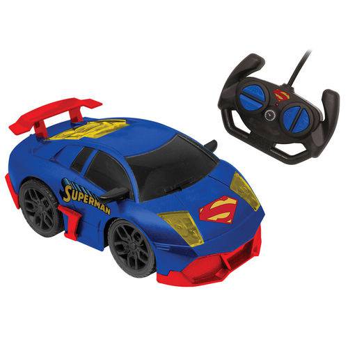Carrinho de Controle Remoto - Dc Comics - Liga da Justiça - Dynamic Racer - Superman - Candide
