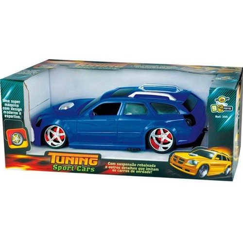Carrinho de Luxo Tuning Sport Cars BS Toys Azul Azul