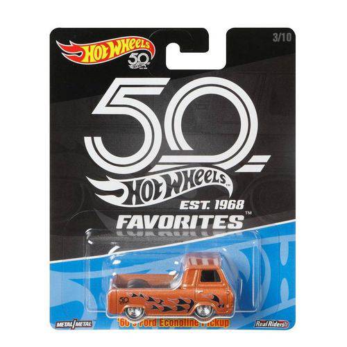 Carrinho Hot Wheels Favorites 50 Anos 60s Ford Econoline FLF40 Mattel