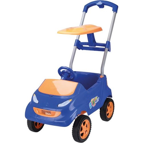 Carrinho Infantil Baby Car Azul e Laranja Homeplay