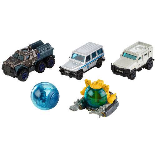 Carrinhos - Jurassic World 2 - Pack com 5 Carrinhos - Mattel