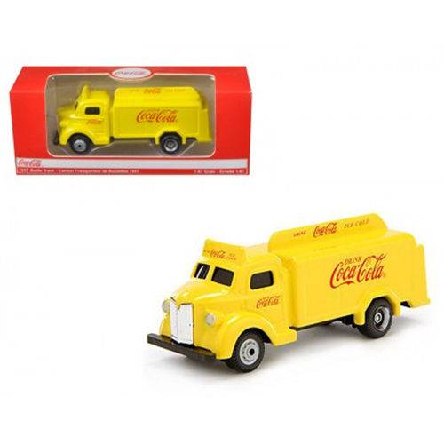 Carro Coca Cola Bottle Truck 1947 Escala 1/87 - Amarelo