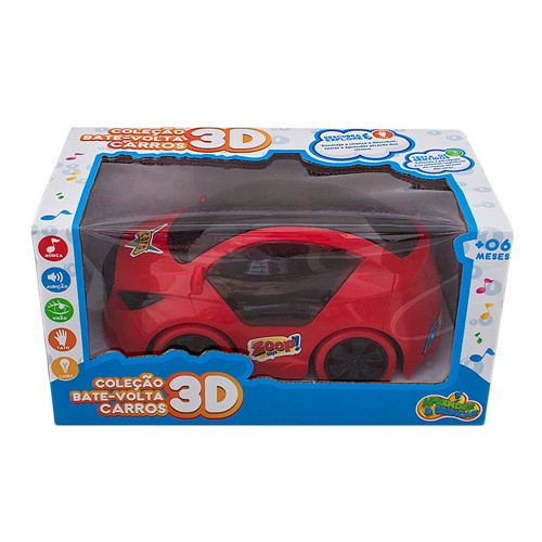 Carro Coleção Bate Volta 3D Zoop Toys Cores Sortidas com 1 Unidade
