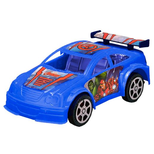 Carro com Fricção Azul Vingadores - Toyng Carro com Fricção Azul Vingadores - Toyng