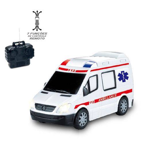 Carro Controle Remoto 7 Funções Ambulância Zp00232 Zoop Toys
