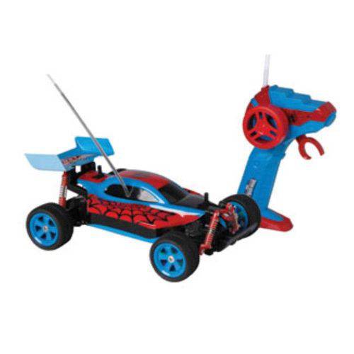Carro Controle Remoto 7 Funções Bateria Recarregável Spiderman Spider Speed - Candide
