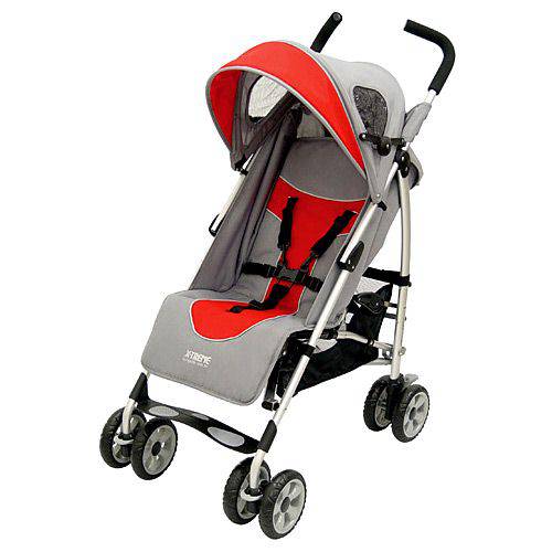 Carro de Bebê Xtreme - Cinza/Vermelho - Burigotto