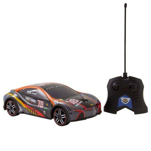 Carro de Controle Remoto Cks Toys Speed Car Preto e Laranja