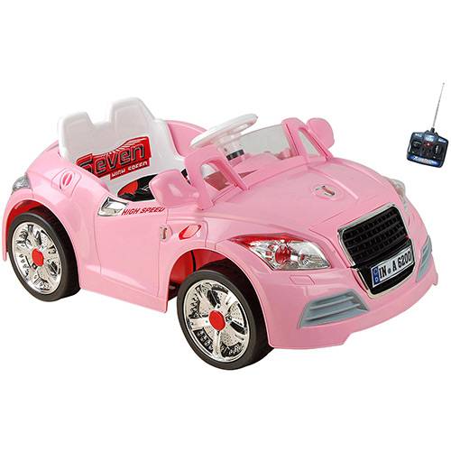 Carro Elétrico Esporte Infantil Rosa - BelFix