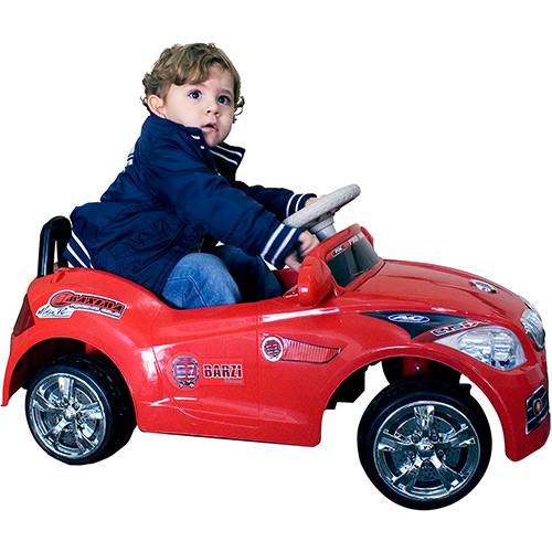 Carro Elétrico Infantil Bz Car Vermelho 6V - Barzi Motors