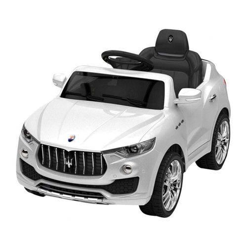 Carro Elétrico Infantil Maserati com Controle Remoto 6V Branco Xalingo Brinquedos Branco
