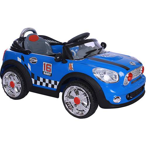 Carro Elétrico Infantil Mini Cooper Azul 6V - BelFix