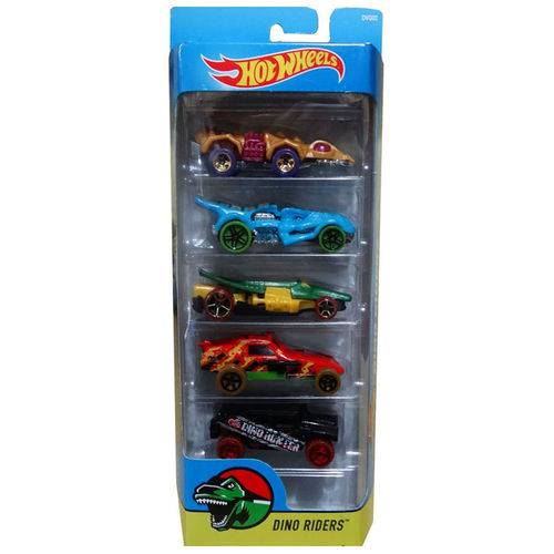 Carro Hot Wheels - Kit 5in1 Dino Riders
