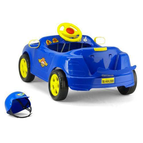 Carro Infantil a Pedal Polícia Rodoviária Azul 4128 - Homeplay