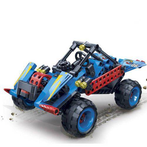 Carro Infantil Buggy Hi-Tech 200 Peças Azul 6957 - Banbao