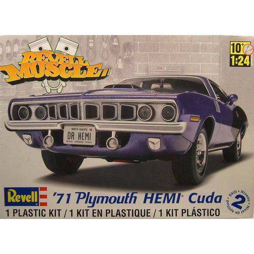 Carro Plymouth Hemi Cuda 1971 - REVELL AMERICANA