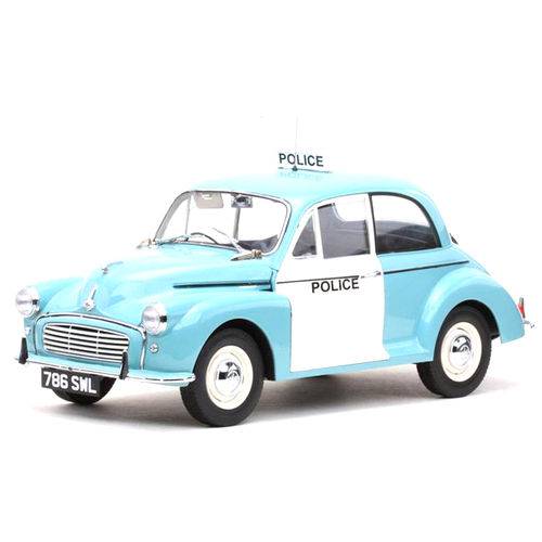 Carro Sun Star Morris Minor Uk Police Escala 1/12 - Azul