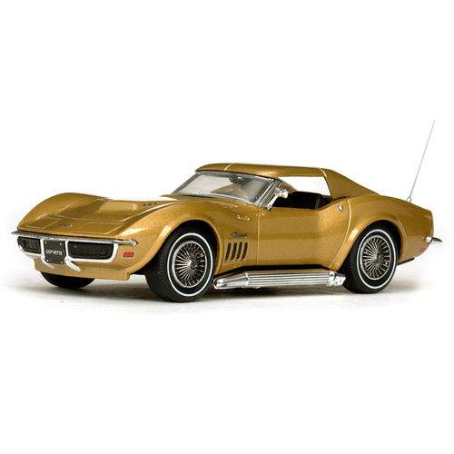 Carro Vitesse Corvette Coupe-reverside 1969 Escala 1/43 - Dourado