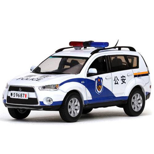 Carro Vitesse Mitsubishi Outlander-china Police Escala 1/43 - Branco