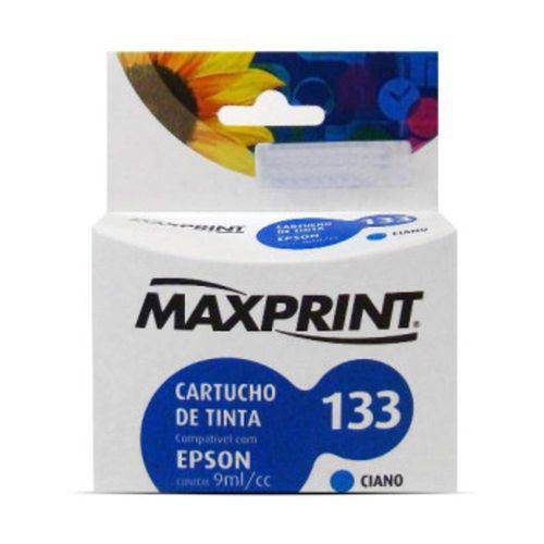 Cart de Tinta 133 Ciano Compat C/ Epson T133120 611111-4 Maxprint
