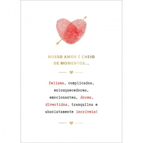 Cartão By Grafon's Amor Estampa Coração Digital