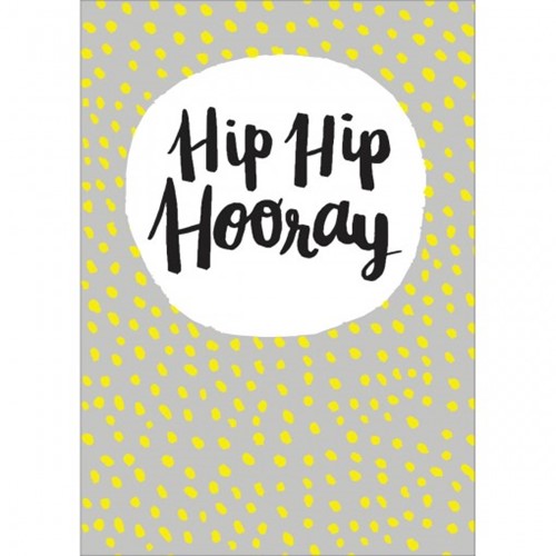 Cartão By Grafon's Aniversário Estampa Hip Hip Hooray