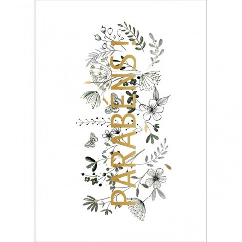 Cartão By Grafon's Aniversário Estampa Parabéns Flores