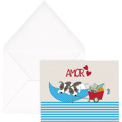 Cartão com Envelope Amor Dogs - Joy Paper