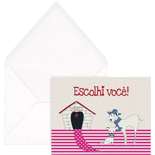 Cartão com Envelope Escolhi Você Dogs - Joy Paper