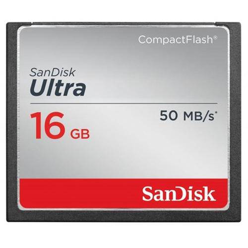 Cartão Compact Flash 16gb Sandisk Ultra 333x, 50mb/S