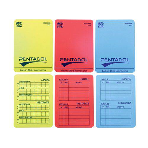 Cartão de Arbitro de Futebol de Futsal - Pentagol