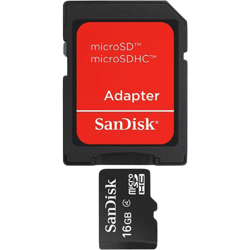 Cartão de Memória 16Gb Micro Sd + Adaptador SD