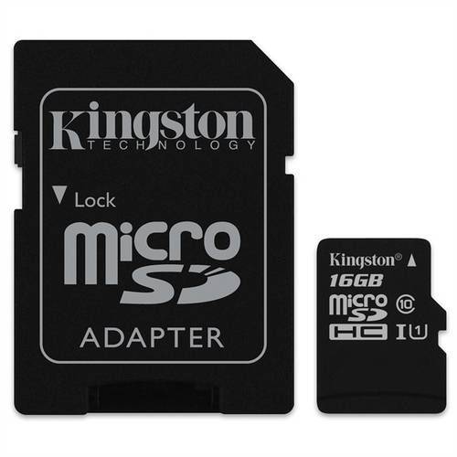 Cartão de Memória 16gb Micro Sd com 1 Adapter - Kingston