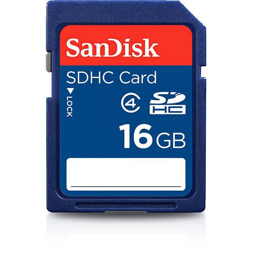 Cartão de Memória - 16GB SDHC - Sandisk