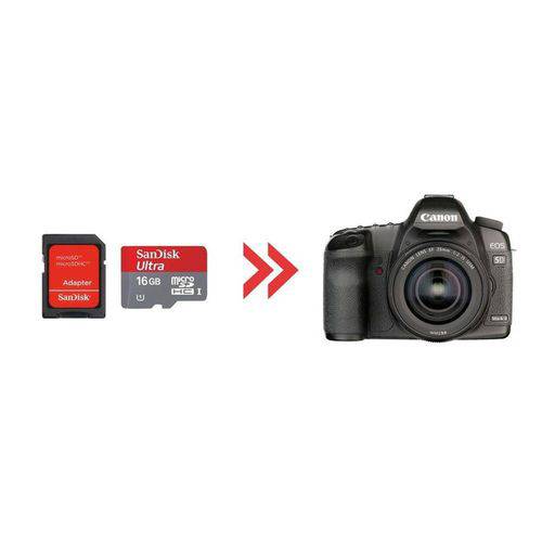 Cartão de Memória 16gb Ultra para Canon 5d Mark Ii