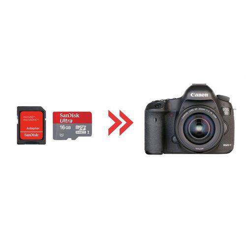 Cartão de Memória 16gb Ultra para Canon 5d Mark Iii