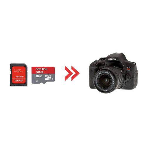 Cartão de Memória 16gb Ultra para Canon T6i