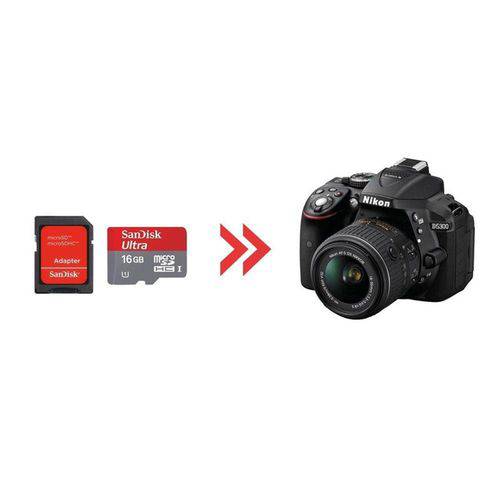 Cartão de Memória 16gb Ultra para Nikon D5300